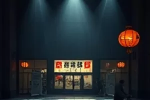 《一分钟蓝调》酒吧舞台上的单人吉他剪影